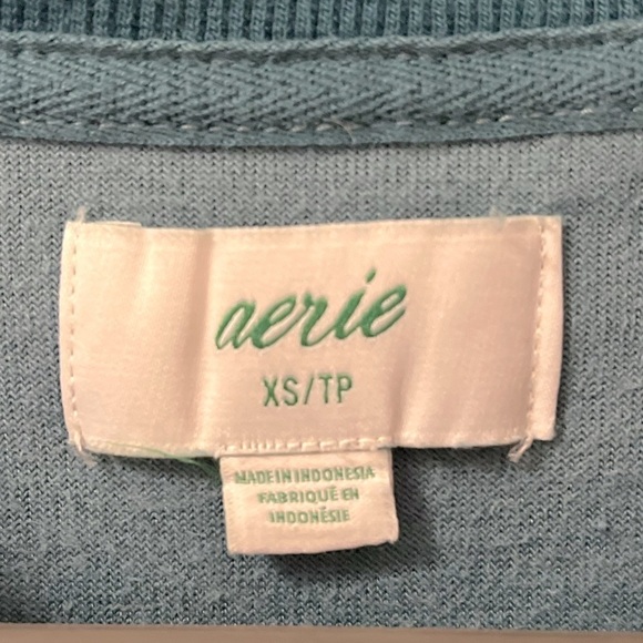 Aerie Real Obsessed Velour Oversized Crewneck - Picture 4 of 5